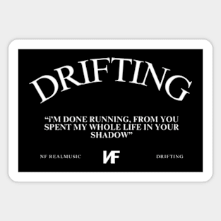 Drifting NF real music Lyrics Sticker